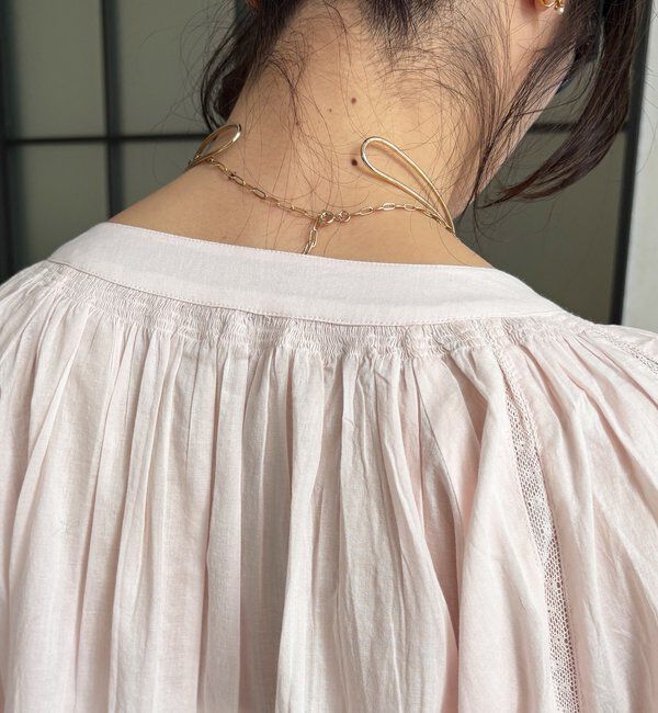  「インドレーススキッパーブラウス」|シャツ・ブラウス|