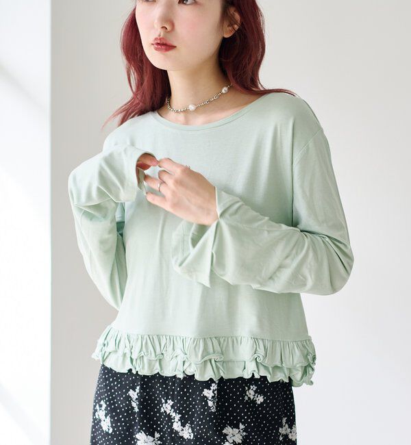  「ドットフリルキャミSET」|Tシャツ・カットソー|