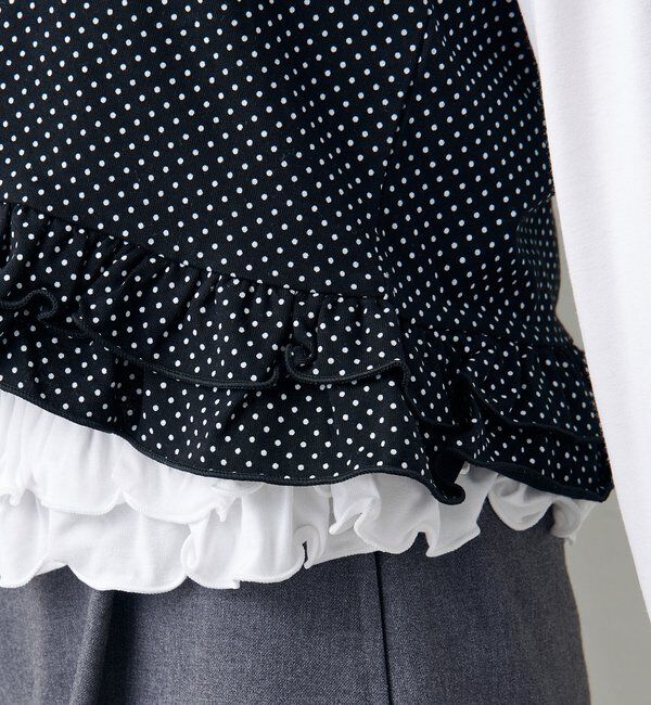  「ドットフリルキャミSET」|Tシャツ・カットソー|