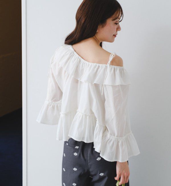  「バタフライフリルブラウス」|シャツ・ブラウス|