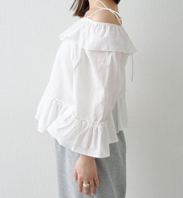  「バタフライフリルブラウス」|シャツ・ブラウス|