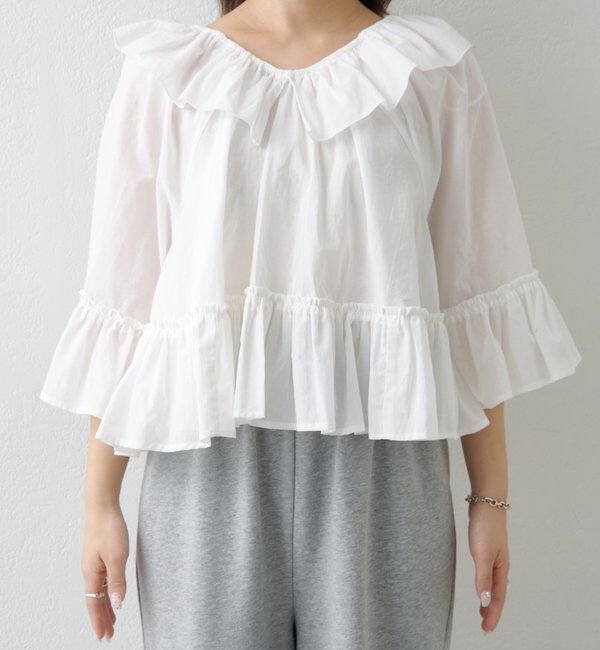  「バタフライフリルブラウス」|シャツ・ブラウス|