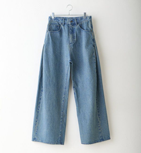  「【WHIMSIC/2サイズ展開/SETUP対応】サイドタックデニムパンツ」|デニム|