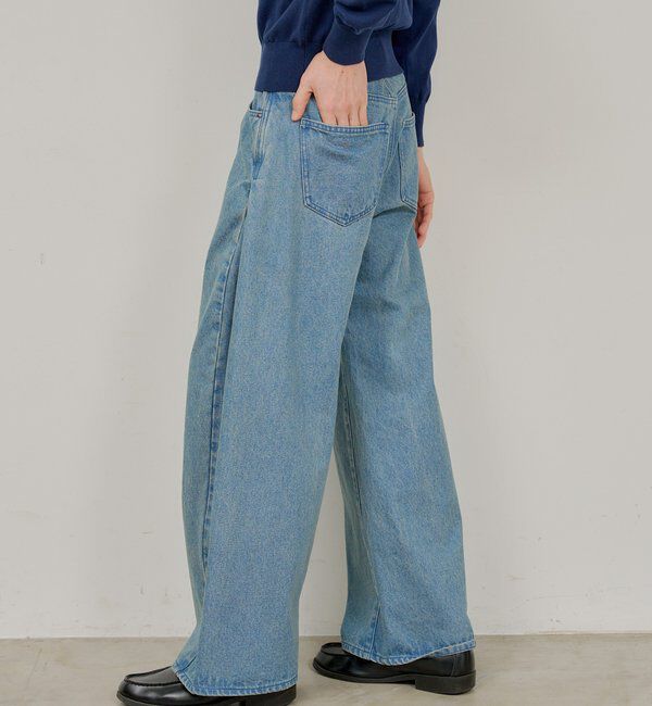  「【WHIMSIC/2サイズ展開/SETUP対応】サイドタックデニムパンツ」|デニム|