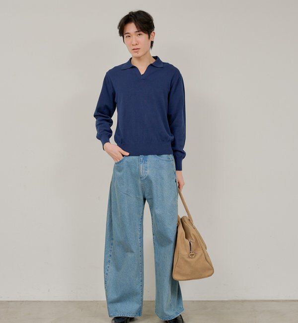  「【WHIMSIC/2サイズ展開/SETUP対応】サイドタックデニムパンツ」|デニム|