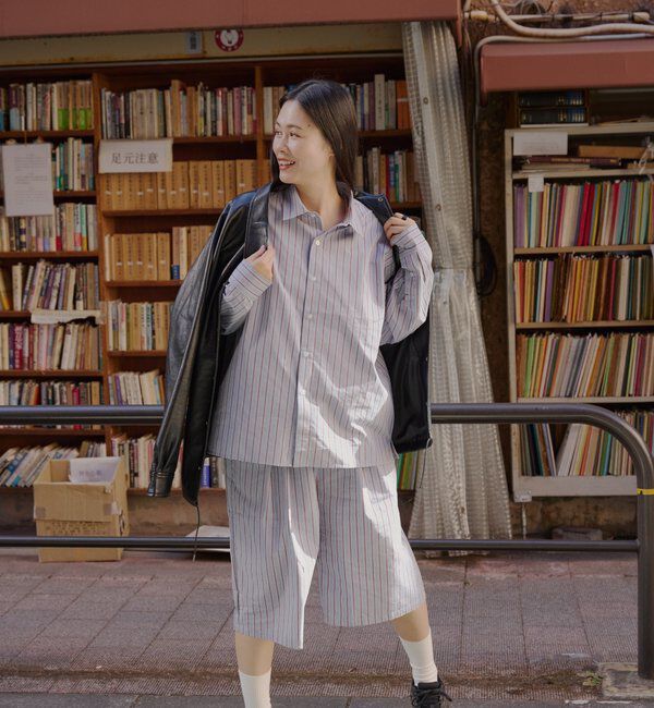  「【WHIMSIC/2サイズ展開】ヴィーガンレザーコーチジャケット」|ブルゾン・スタジャン|