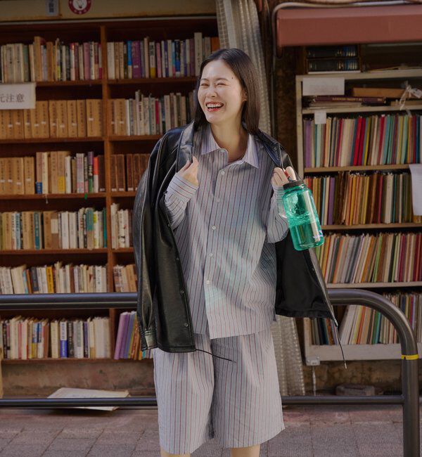  「【WHIMSIC/2サイズ展開】ヴィーガンレザーコーチジャケット」|ブルゾン・スタジャン|