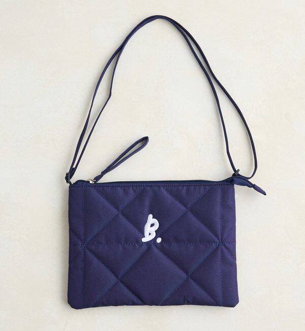  「【5色展開】B 刺繍入りサコッシュ」|その他|ネイビー