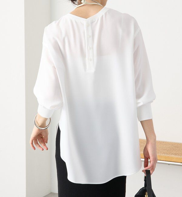  「【さらっと着やすい！/冷房・日焼け対策◎】ジョーゼットポケットブラウス」|シャツ・ブラウス|