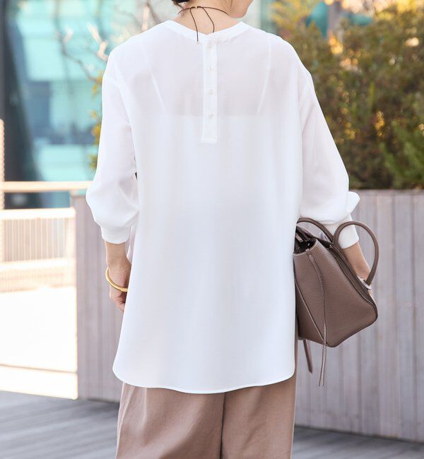  「【さらっと着やすい！/冷房・日焼け対策◎】ジョーゼットポケットブラウス」|シャツ・ブラウス|