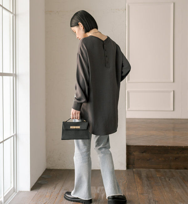  「【さらっと着やすい！/冷房・日焼け対策◎】ジョーゼットポケットブラウス」|シャツ・ブラウス|