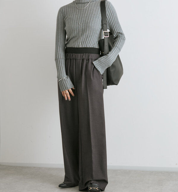  「【新色追加・リバイバル】シルクカシミヤリブニット」|ニット・セーター|