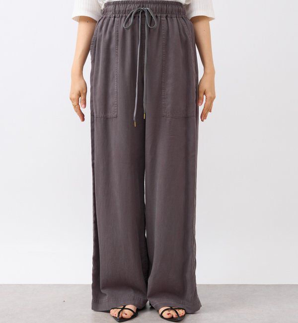  「【セットアップ可能】ガーメントダイワイドパンツ」|チノ|