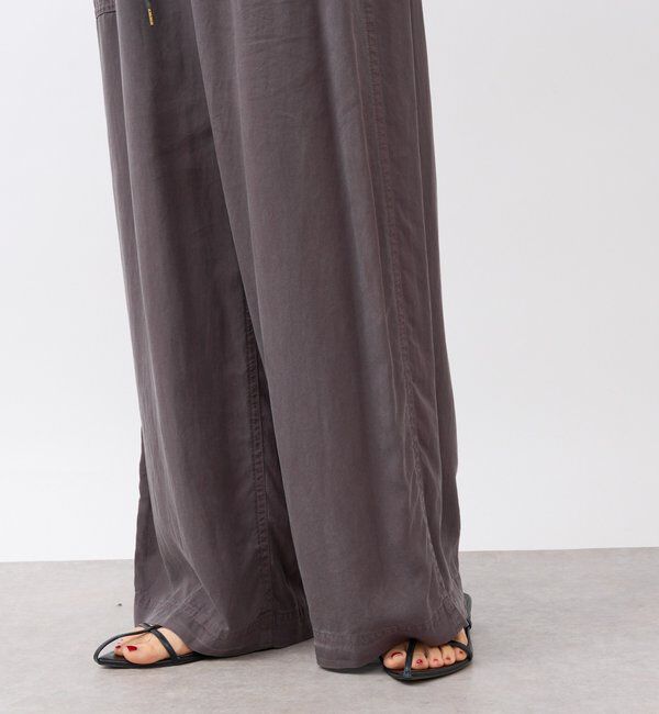  「【セットアップ可能】ガーメントダイワイドパンツ」|チノ|