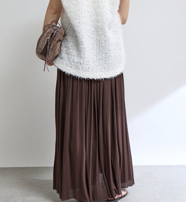  「【上品な印象に】シアーフライスギャザースカート」|スカート|