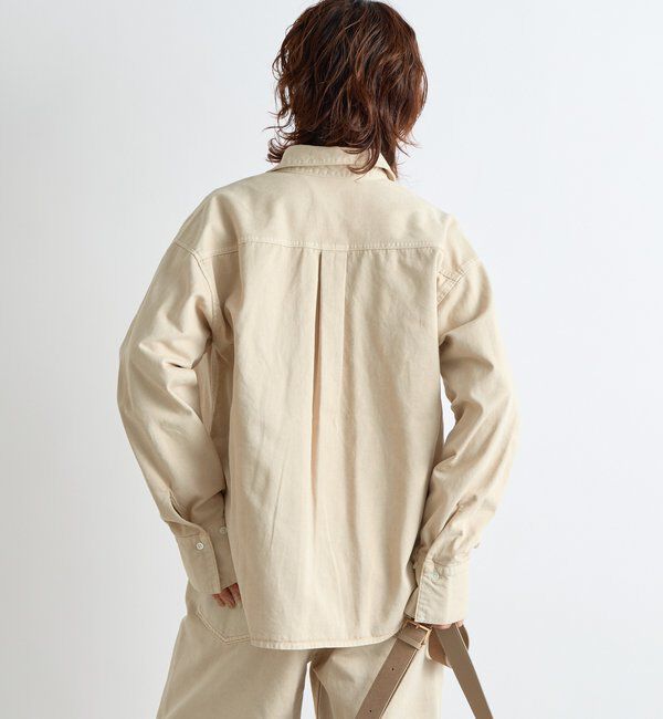  「【MONN.:.(モン)】スキッパーデニムシャツ」|シャツ・ブラウス|