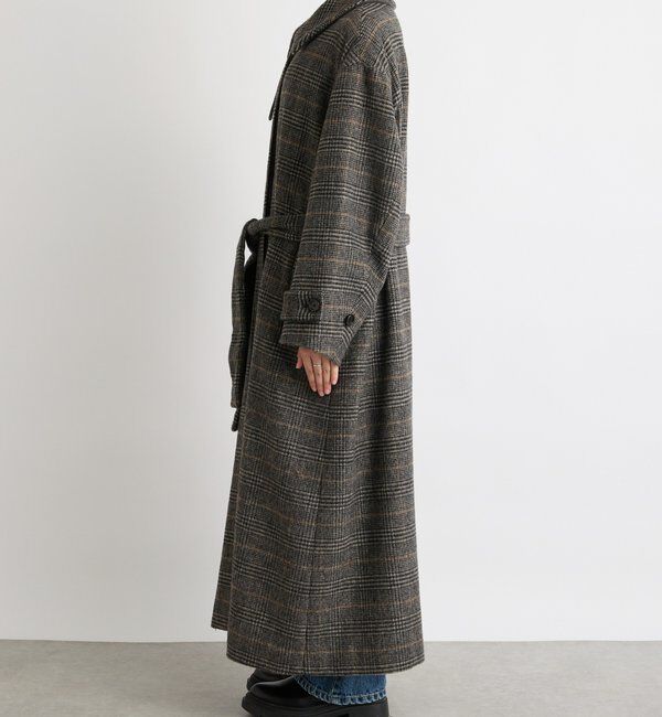  「【インフルエンサーSHIHO企画】チェックステンカラーコート」|その他|