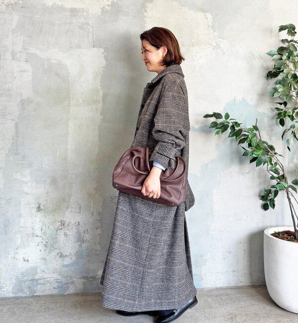  「【インフルエンサーSHIHO企画】チェックステンカラーコート」|その他|