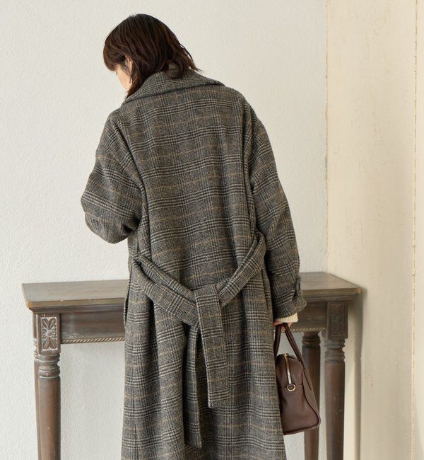  「【インフルエンサーSHIHO企画】チェックステンカラーコート」|その他|