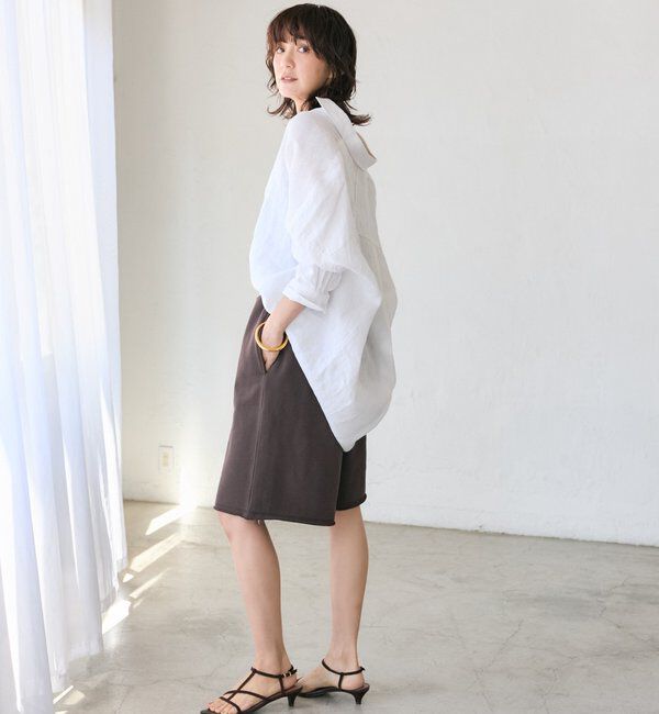  「予約【名品/サイズ展開あり】リネンワイドシャツ」|シャツ・ブラウス|