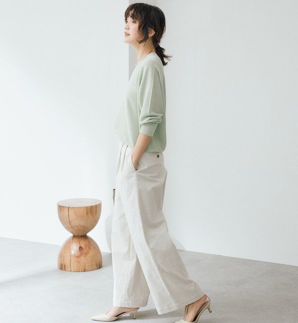  「【軽くしなやかな着心地】ライトギマバックボリュームニット」|ニット・セーター|