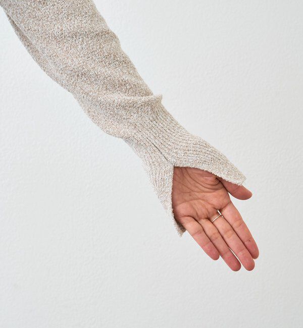  「【大人のこなれ感】メランジブークレーZIPニット」|カーディガン|