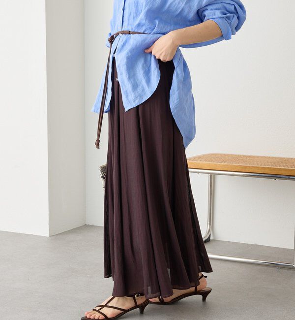 「【軽やか素材】カッセンサーキュラースカート」|スカート|