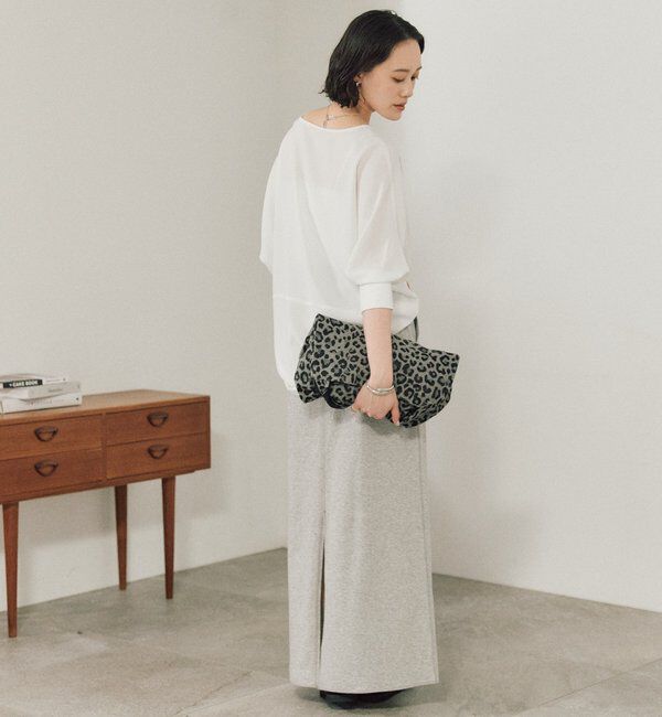  「予約【ON・OFF問わず活躍】リブ付きジョーゼットドルマンブラウス」|シャツ・ブラウス|