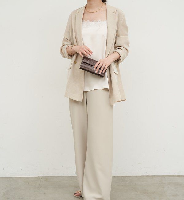  「【CHIKAコラボ】【美脚パンツ】ワイドドロストパンツ」|その他|