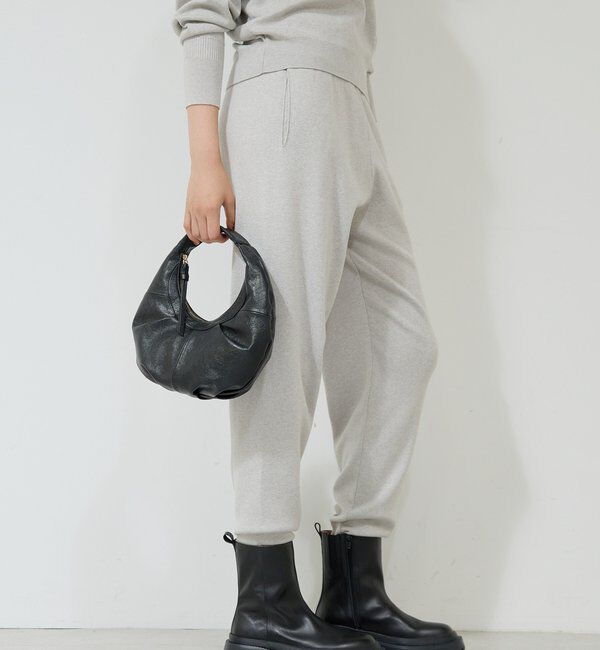  「【WALANCE】シーウール&times;オーガニックコットンニットパンツ/別注」|チノ|