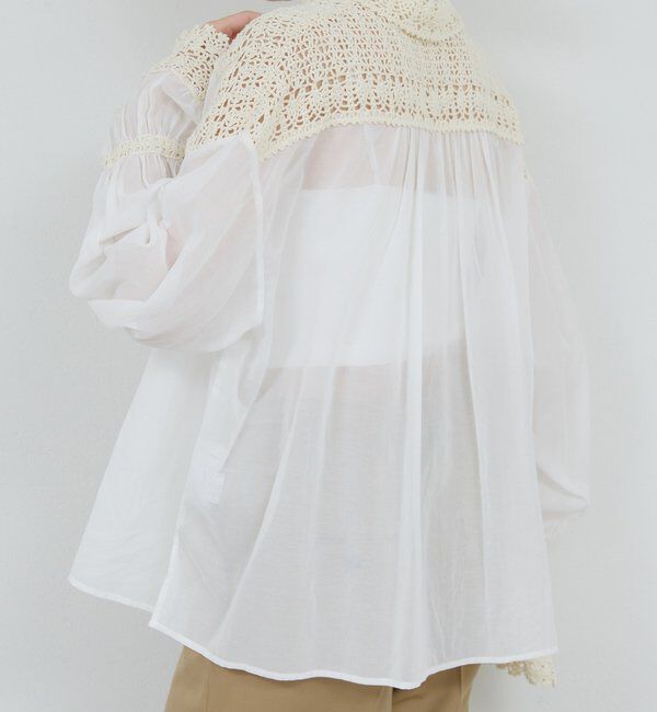  「【HERITANOVUM】 クロシェットシャツ」|シャツ・ブラウス|