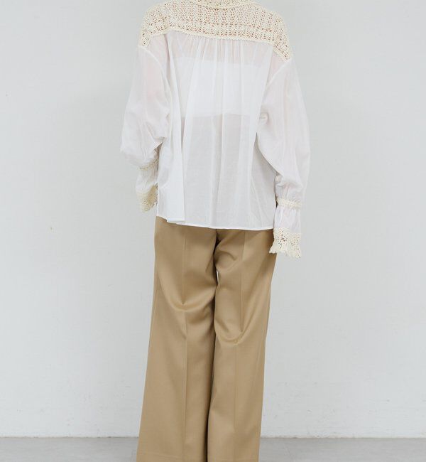  「【HERITANOVUM】 クロシェットシャツ」|シャツ・ブラウス|