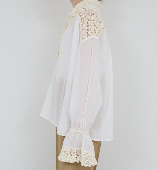  「【HERITANOVUM】 クロシェットシャツ」|シャツ・ブラウス|