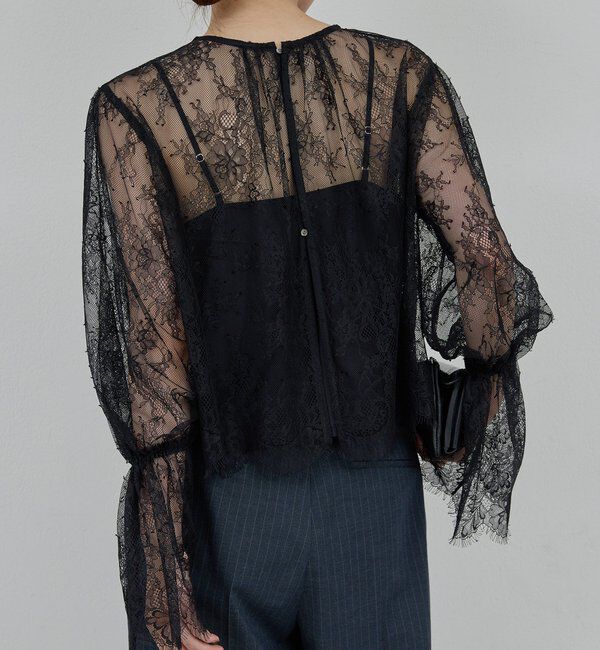  「【25th記念アイテム】レースフレアスリーブブラウス」|シャツ・ブラウス|