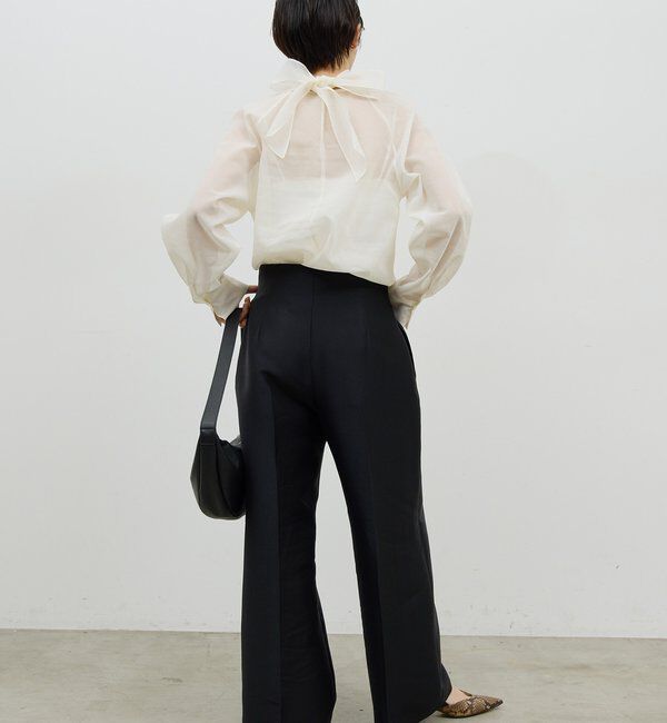  「【手洗い可】シアーボウタイブラウス」|シャツ・ブラウス|