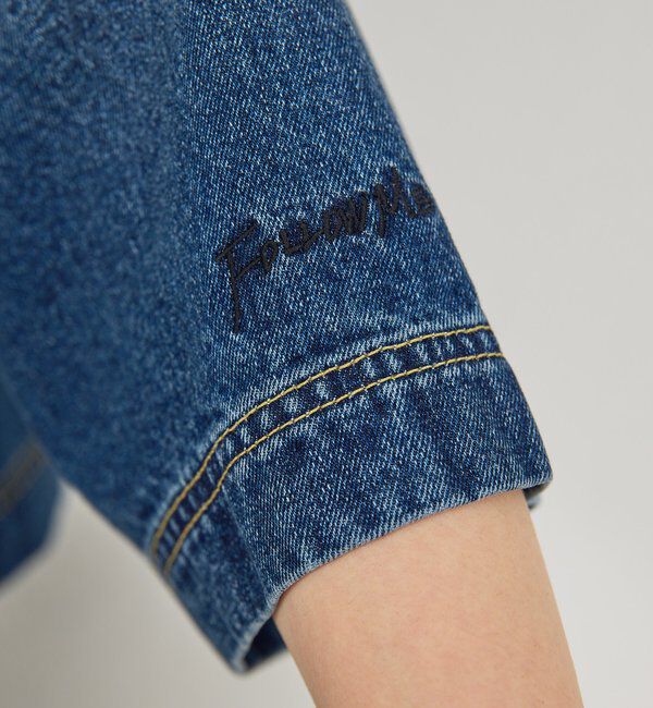  「【PEAS】【セットアップ対応】デニムハーフスリーブシャツ」|シャツ・ブラウス|