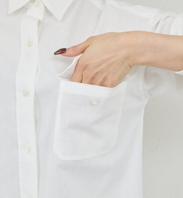  「【PEAS】タイ付きシャツ」|シャツ・ブラウス|