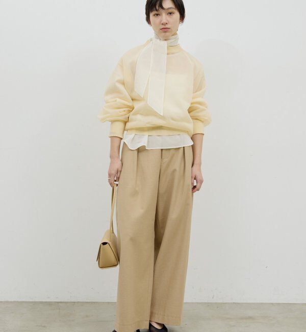  「【手洗い可】グロスシアープルオーバー」|ニット・セーター|