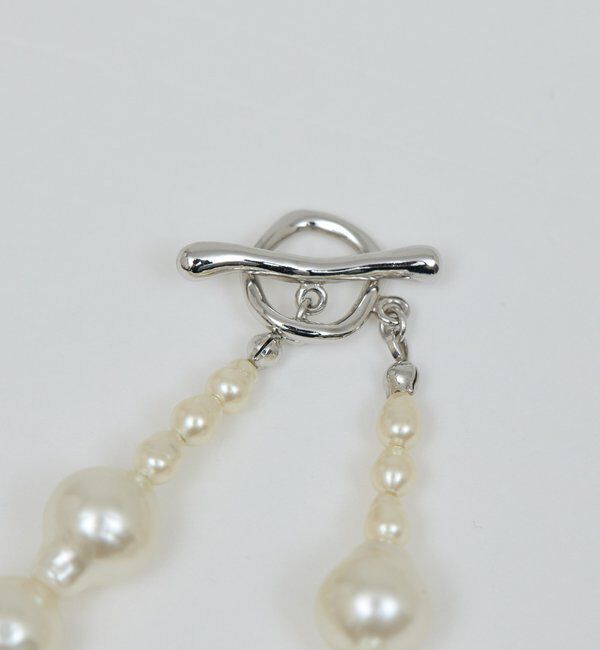  「ガラスパールショートネックレス」|リング|