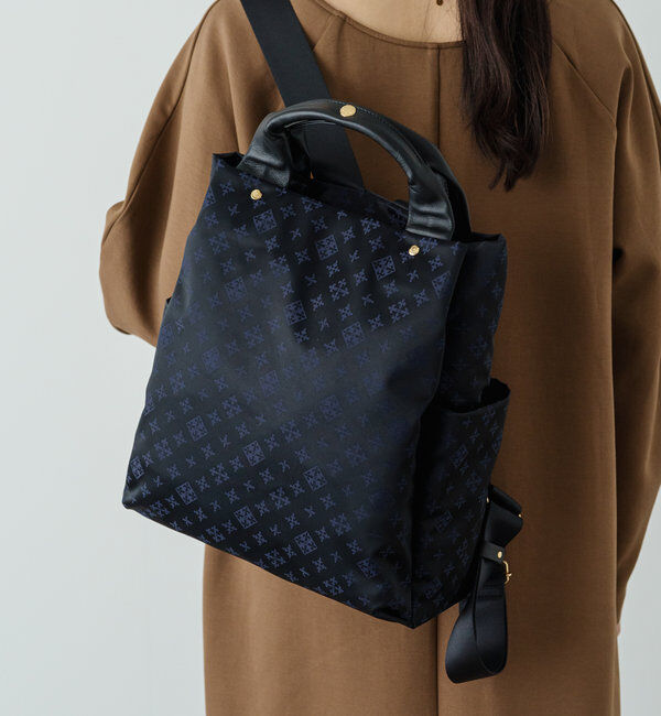  「ナイロンジャガード2ハンドルリュックサック」|リュック|