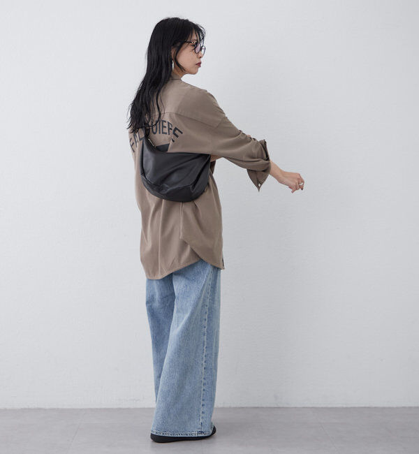  「ソフトレザーラウンドショルダーバッグ」|ショルダー・メッセンジャー|