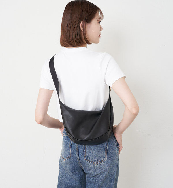  「ソフトレザーラウンドショルダーバッグ」|ショルダー・メッセンジャー|