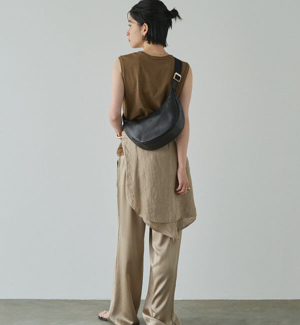  「ソフトレザーラウンドショルダーバッグ」|ショルダー・メッセンジャー|