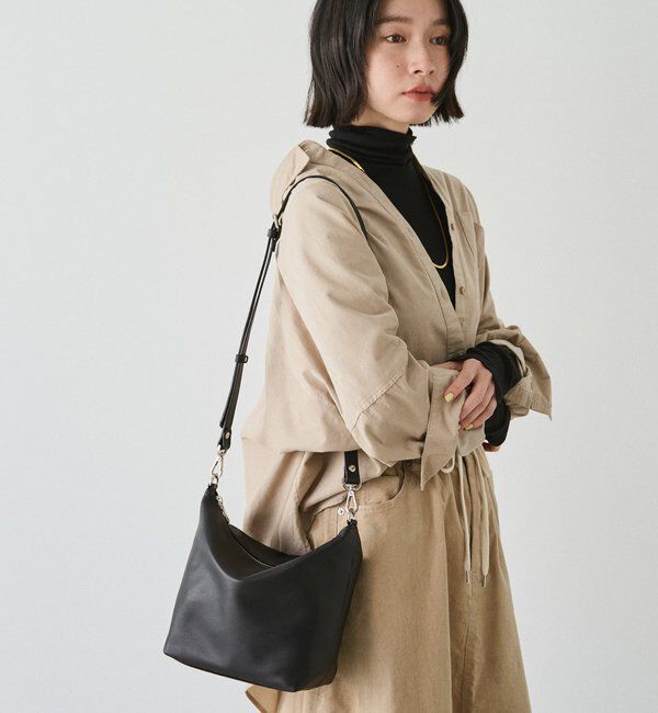  「ソフトレザーシンプルショルダーバッグ 」|ショルダー・メッセンジャー|