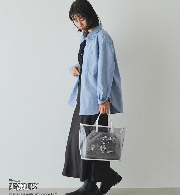  「【再値下げ】《PEANUTS&times;russetコラボ》クリアトート&times;巾着セットバッグ」|トートバッグ|