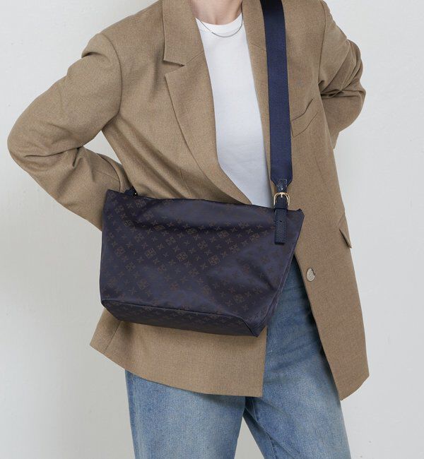  「ナイロンジャガード2WAYワンハンドルトートバッグ」|トートバッグ|ブラウン