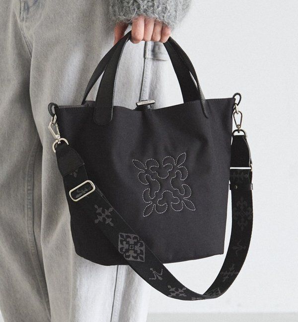  「コーデュラナイロン2WAYタウントートバッグ」|トートバッグ|ブラック