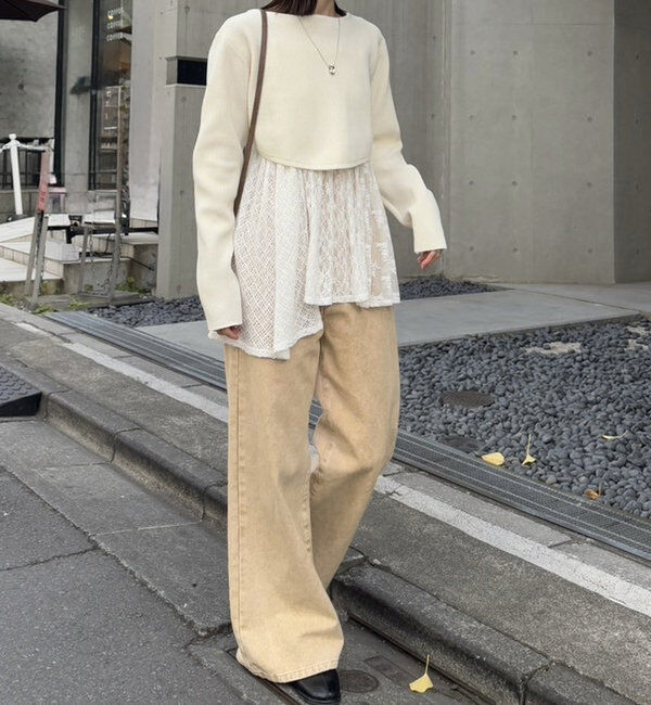  「【新色ブルー登場！】フレアデニム」|デニム|