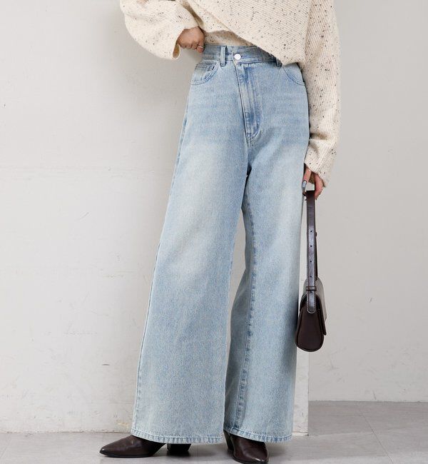  「【新色ブルー登場！】フレアデニム」|デニム|