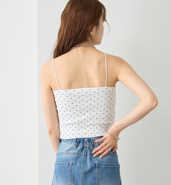  「【万能インナー/嬉しい6色展開】パット付きショートキャミソール2」|キャミソール|